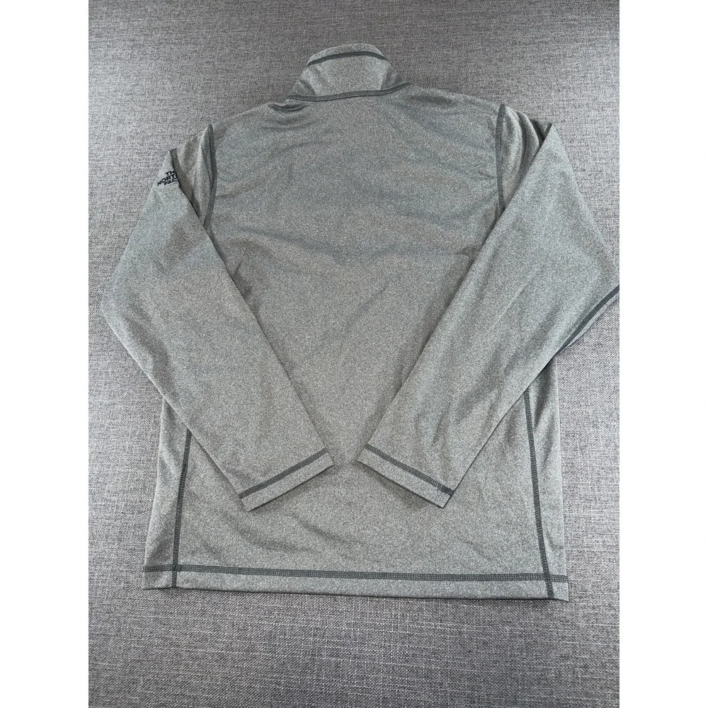 The North Face Tech 1/4 Zip Fleece Pullover Gray‎ Men's Medium Covenda Logo NWT
